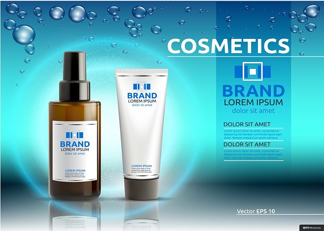 身體乳 化妝品 自然 精油 美容產品 包裝 美妝海報廣告海報平面設計